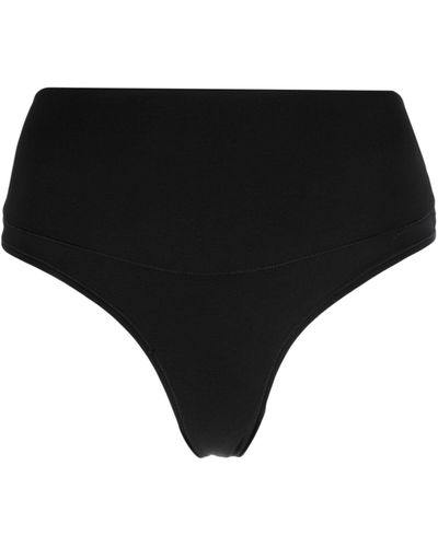 Undie-tectable set of two stretch-jersey thongs
