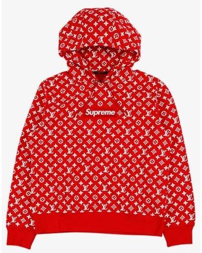 Supreme hoodie red logo - Gem