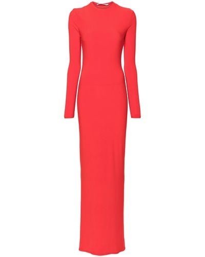 Aleksandre Akhalkatsishvili Jersey Maxi Dress - Women's - Lycra/polyester/cotton - Red