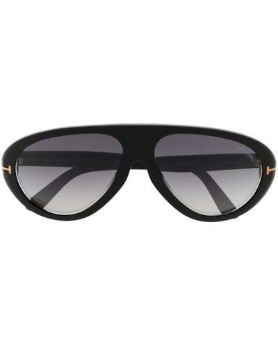 Tom Ford Camilo Pilot-frame Sunglasses - Black