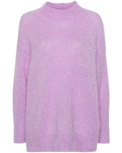 Isabel Marant Idol Mock-neck Sweater - Purple
