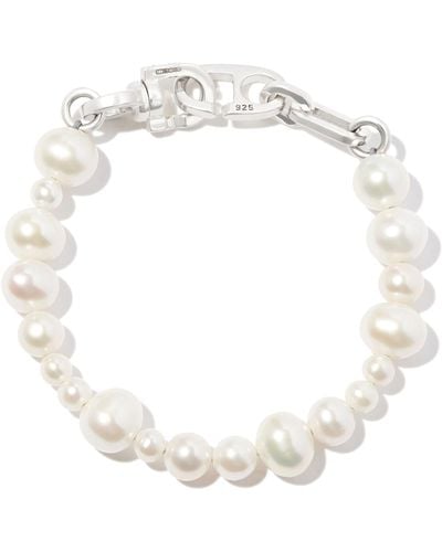 M. Cohen -tone Reidak Pearl Bracelet - White