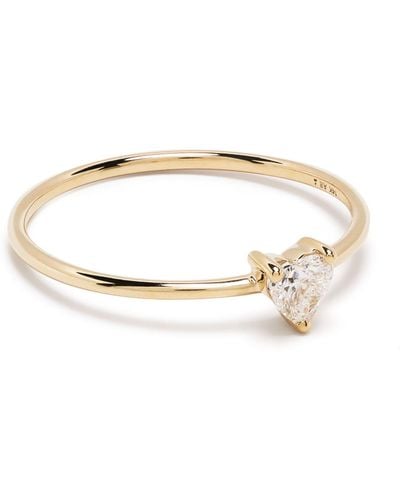 Adina Reyter 14k Yellow Love Diamond Ring - White