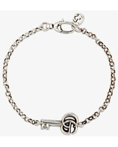 Gucci gg Marmont Key Bracelet - Men's - Sterling - Metallic