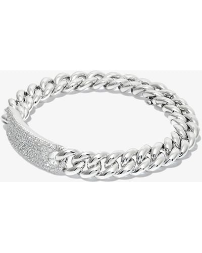 SHAY 18k White Gold Essential Id Link Diamond Bracelet - Men's - Diamond/18kt White Gold - Metallic