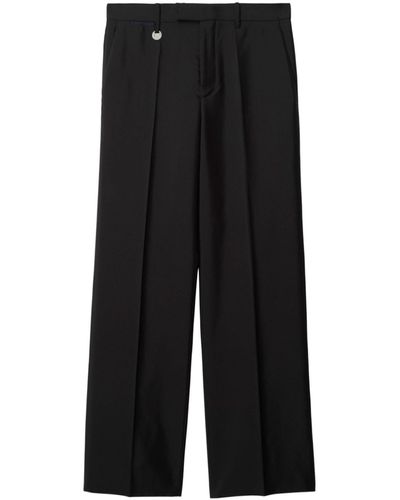 Burberry Straight-leg Tailored Trousers - Black