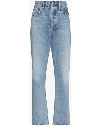 Agolde '90s Pinch Waist Straight-leg Jeans - Women's - Organic Cotton - Blue