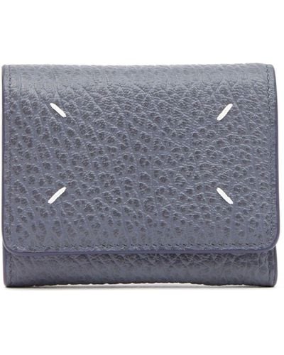 Maison Margiela Four Stitches Leather Wallet - Unisex - Calf Leather - Grey