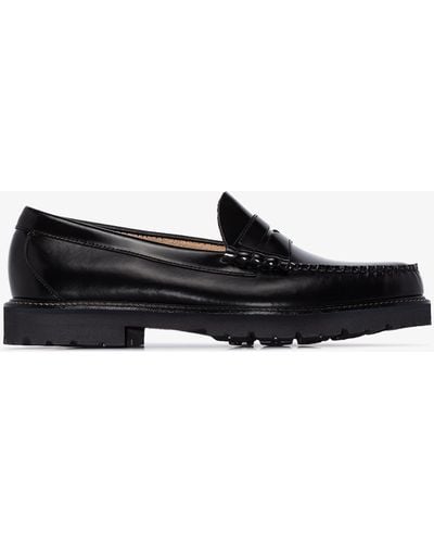 G.H. Bass & Co. Larson 90s Weejuns Leather Penny Loafers - Black