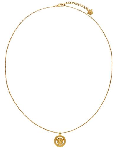 Versace -tone Medusa'95 Brass Necklace - Unisex - Brass - Natural