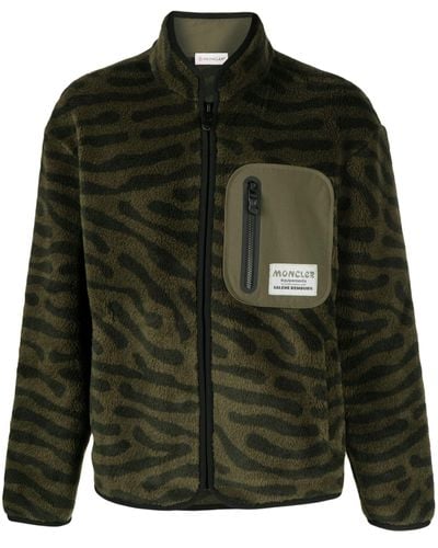 Moncler Genius X Salehe Bembury Zip-up Fleece Sweatshirt - Unisex - Acrylic/polyester - Green