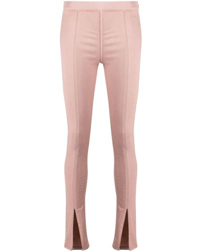 Rick Owens Slit-detail leggings - Pink