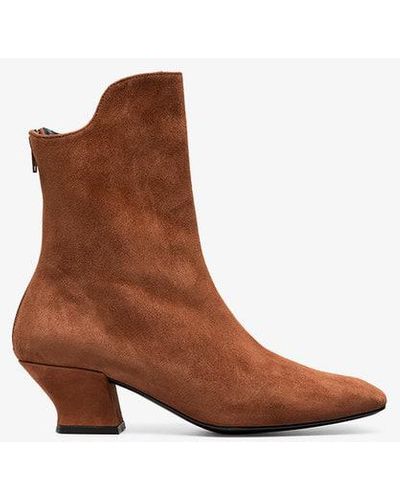 Dorateymur 50mm Han Suede Ankle Boots - Brown