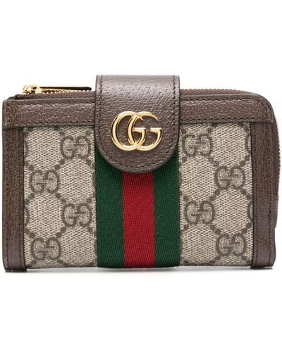 Gucci 'ophidia' Wallet, - Brown