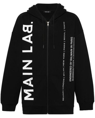 Balmain Felpa Con Logo - Black