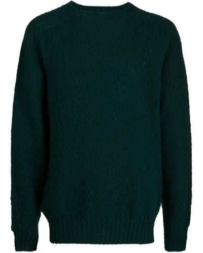 YMC Suedehead Wool Jumper - Men's - Wool - Green