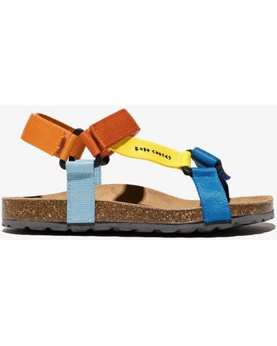 Bobo Choses Blue Colour Block Strap Sandals