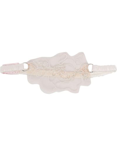 Agent Provocateur Neutral Lindie Lace Garter - Women's - Polyamide - White