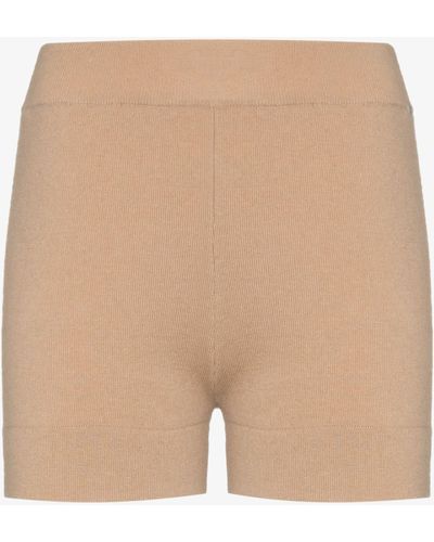 Extreme Cashmere Very Short Shorts - Natural