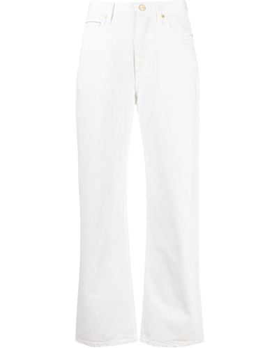 TOVE Neutral Sadie Straight-leg Jeans - White