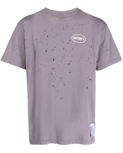 Satisfy Mothtech Organic Cotton T-shirt - Purple