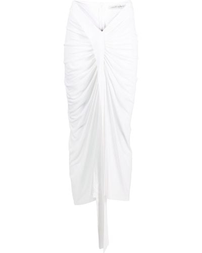 Christopher Esber Carved Draped Jersey Skirt - White