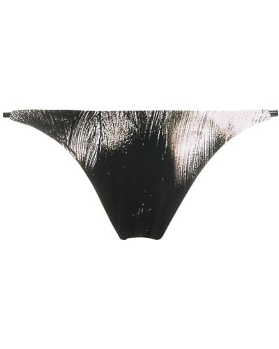 Louisa Ballou Mini Ring Bikini Bottoms - Gray