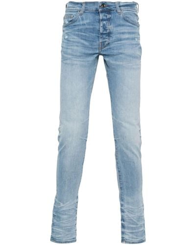 Amiri Stack Skinny Jeans - Men's - Elastomultiester/elastane/cotton - Blue