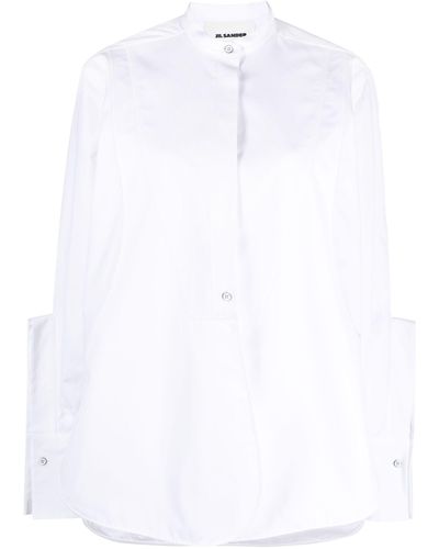 Jil Sander Long-sleeve Cotton Shirt - White