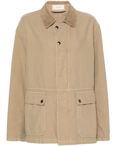 The Row Neutral Frank Cotton Jacket - Women's - Cotton - Natural