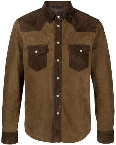 Tom Ford Suede Shirt - Green