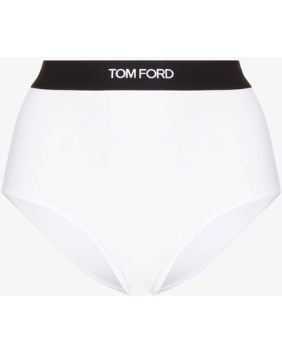 Tom Ford High-waisted Logo Band Briefs - White