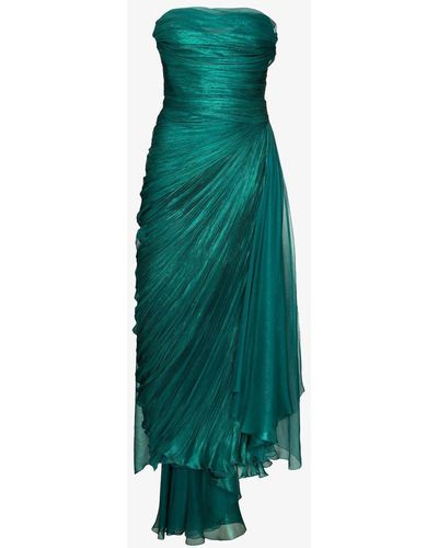 Maria Lucia Hohan Luise Sleeveless Silk Gown - Green