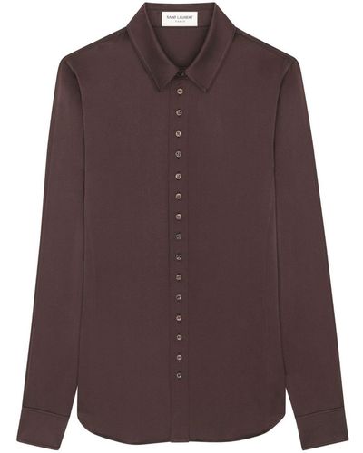 Saint Laurent Shirts Brown - Purple
