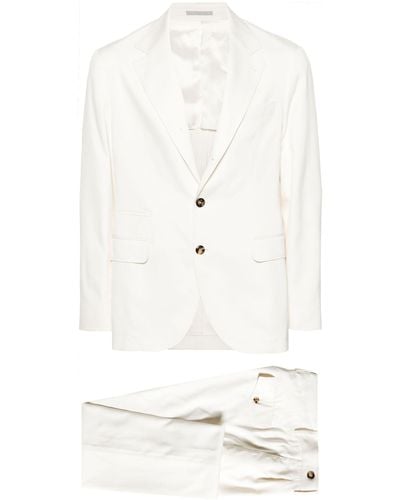 Brunello Cucinelli Single-breasted Silk Suit - Men's - Cupro/viscose/cotton/silk - White