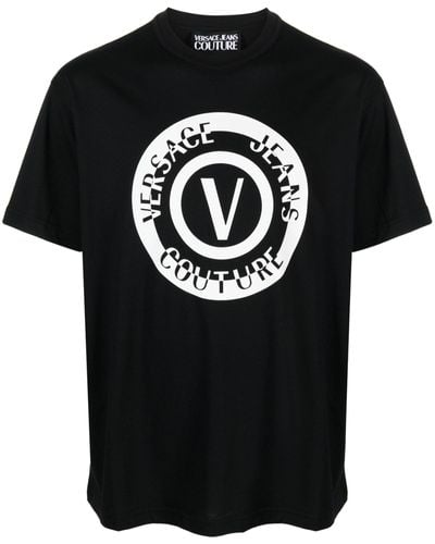 Versace Versace Jeans T-Shirts And Polos - Black