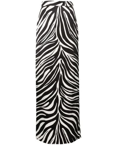 Nina Ricci Zebra-print Column Skirt - Women's - Viscose/cotton - White