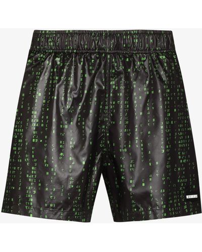 Vetements Code Swim Shorts - Men's - Polyester - Black