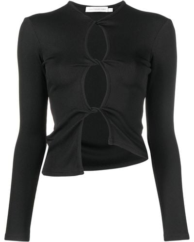 Christopher Esber Twisted-effect Cut-out Top - Black
