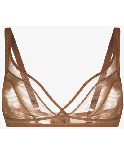 Nubian Skin Neutral Wireless Triangle Bra - Women's - Polyamide/elastane - Natural