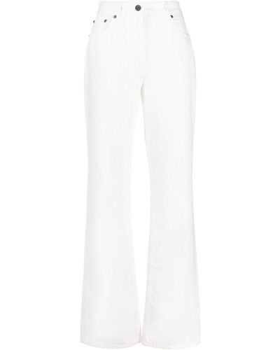 Ferragamo High-rise Straight-leg Jeans - Women's - Cotton - White