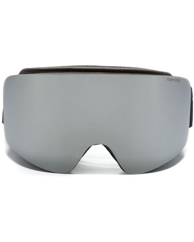 Tom Ford Logo-strap Ski goggles - Unisex - Acetate/fabric - Grey