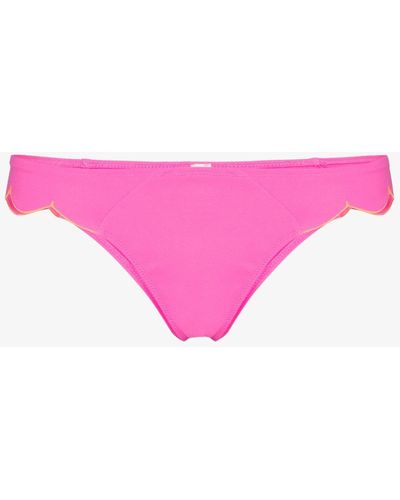 Agent Provocateur Lorna Scalloped Bikini Bottoms - Pink