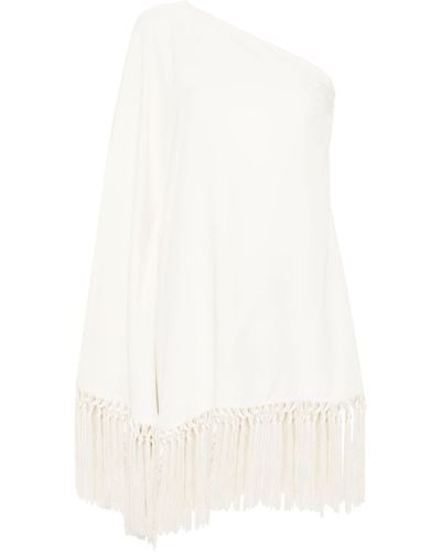 ‎Taller Marmo Arno Fringed Mini Dress - White