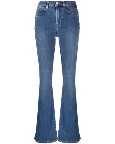 FRAME Le High Flared Jeans - Blue