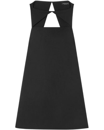 Versace Minidress With Geometric Cut-outs - Black