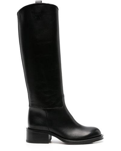 Lanvin Medley Leather Knee-high Boots - Black