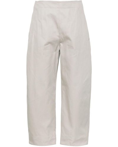 Bottega Veneta Wide-leg Cotton Trousers - Women's - Cotton - White