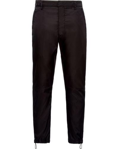 Prada Re-nylon Cropped Trousers - Black