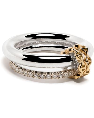 Spinelli Kilcollin X Hoorsenbuhs Sterling Silver Virgo Diamond Ring - White